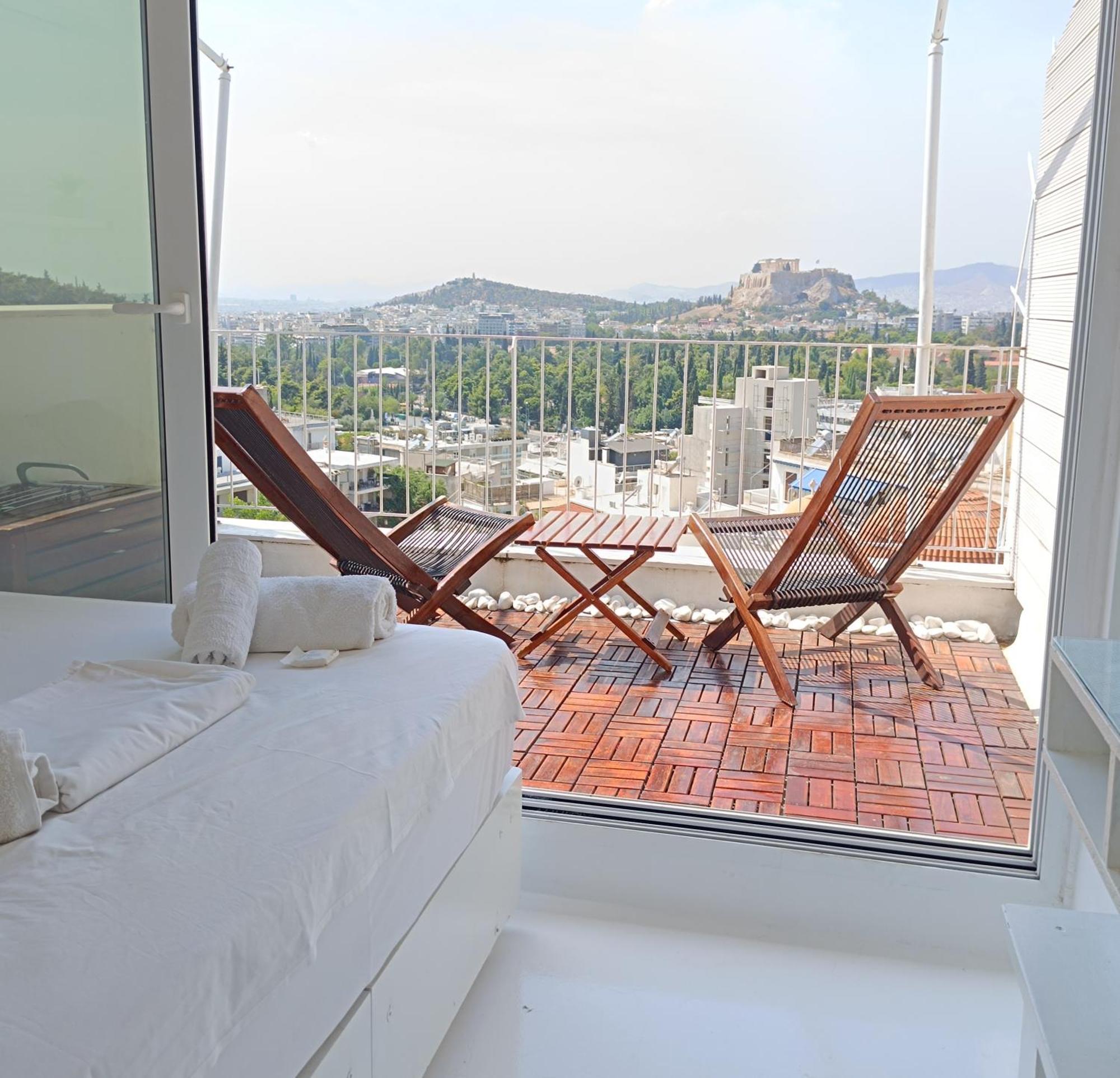 Ferienwohnung Penthouse With Acropolis View Athen Exterior foto